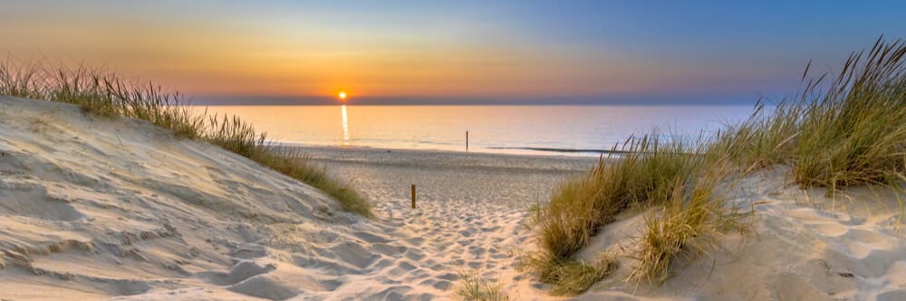 Strand von Texel bei Sonnenaufgang